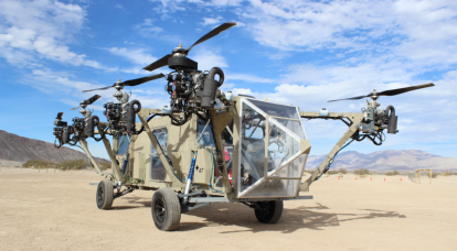 Helicopter-transformer, SUV, Octocopter AT Black Knight