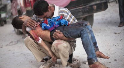 阿勒颇的毁灭。 叙利亚内战