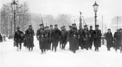 Prigionieri di guerra tedeschi a Pietrogrado. 1915
