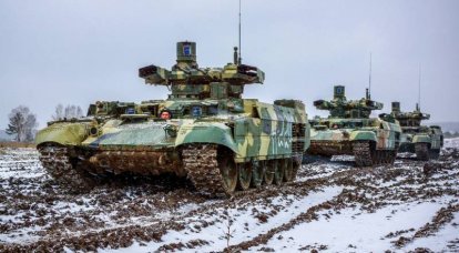 Ukraine. Auch hier ersetzen leichte Fahrzeuge das BMPT