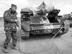 러시아, 우크라이나 군사 장비 교체보고