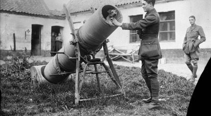 비정상적인 구경 ... 제 1 차 세계 대전의 독일 박격포 (3의 일부)