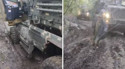 Veículos blindados americanos MaxxPro estão tentando combater o degelo ucraniano