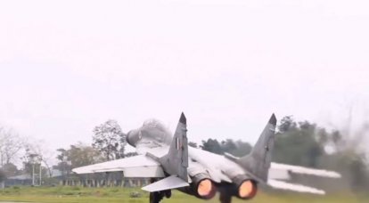 인도 공군 MiG-29 전투기 추락