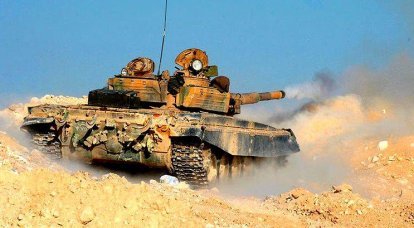 Сирийский танк эффектно смешал с песком «шахид-мобиль» боевиков