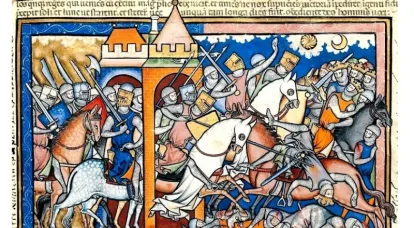 Constantinopel wordt bedreigd door kruisvaarders. 12de eeuw