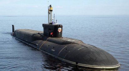 Submarino nuclear del proyecto "Borey" en la sección. Infografia