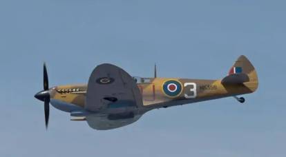Британский военный лётчик разбился на истребителе Spitfire