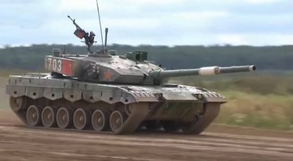 O tanque russo T-72B3 ultrapassou o chinês Type 96B MBT no "Tank Biathlon"