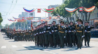 Transnistria에서 기념하는 공화국 건국 기념일 25