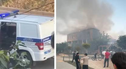 Террористическая атака на Дагестан: нападение на сотрудников полиции в Махачкале, поджог синагоги в Дербенте