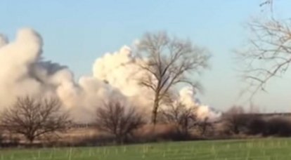 バラクレイア近くのウクライナ軍の軍事基地での爆発ブーム