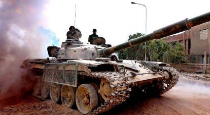 A procissão vitoriosa do exército sírio ao longo do Eufrates