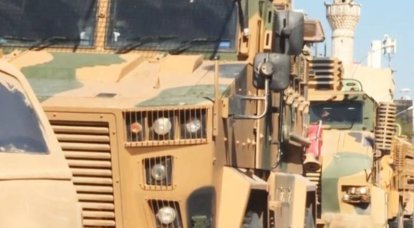 突然の減速：FSA過激派がトルコのACV-15装甲車両から転落する様子が映し出される
