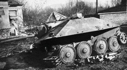 Sobre las deficiencias del "destructor de tanques" "Hetzer" de uno de los comandantes de armas autopropulsadas