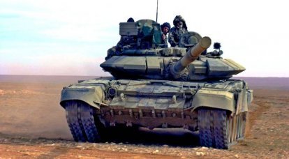 Syrian T-90 withstood a double strike from ATGM