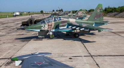 利佩茨克空军基地。 Su-25和Su-24