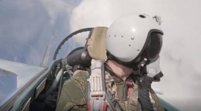 Aufnahmen der Kampfarbeit von Su-35S-Jägern im Rahmen einer militärischen Spezialoperation in der Ukraine