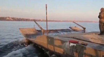 گارد ملی پارکینگ قایق های نیروهای مسلح اوکراین را تخریب کرد و به آنها اجازه عبور از دنیپر را نداد.