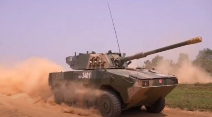 "우리 군대는 이것에 대해 대답할 것이 없다": 중국에서 기동에 ST-1 바퀴 달린 탱크의 대규모 사용은 인도 전문가의 우려를 일으켰습니다.