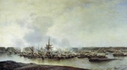 ピョートル一世の軍事的創意とロシア艦隊にとって重要なガングートの戦いの勝利