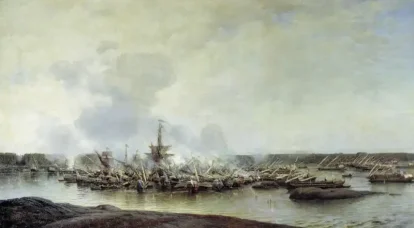 A engenhosidade militar de Pedro I e a vitória na Batalha de Gangut, significativa para a frota russa