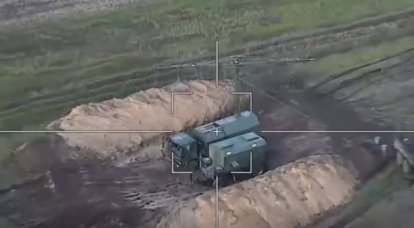 Российский дрон-камикадзе «Ланцет» уничтожил украинскую мобильную РЛС кругового обзора П-18