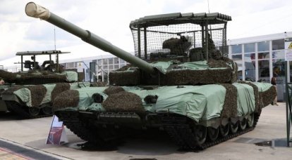 Уже и на выставку попали: танки с антидроновыми козырьками на форуме «Армия-2023»