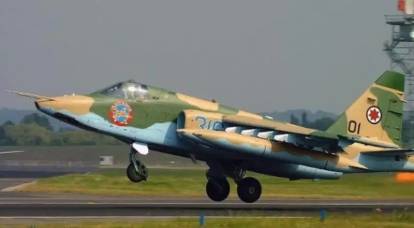 В Грузии во время учебного полёта разбился самолёт Су-25