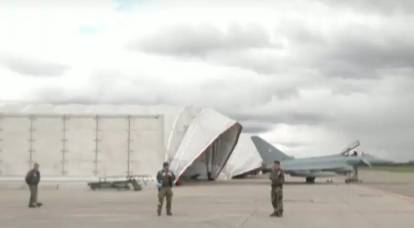 ВВС НАТО проводят учения истребителей в Латвии, предварительно установив ангары для сокрытия самолётов от спутниковой разведки
