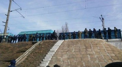 Radicais ucranianos desbloqueiam trilhos em Konotop