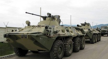 Российские военные получили партию модернизированных бронетранспортёров БТР-82АМ