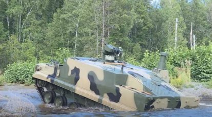 Promising amphibious armored personnel carrier BT-3F completed preliminary tests