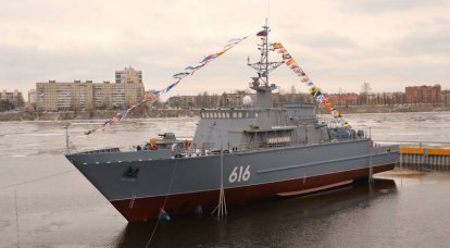 サンクトペテルブルクで打ち上げられたプロジェクト12700海上掃海艇Yakov Balyaev