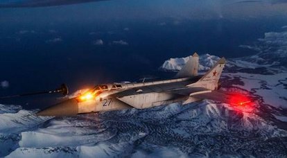 Экипажи МиГ-31 ТОФ впервые выполнили ночную дозаправку в воздухе