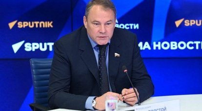 סגן יו"ר דומא המדינה פיוטר טולסטוי קרא להחזיר עוד כמה אזורים באוקראינה לרוסיה