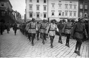 Der Bürgerkrieg in Österreich. Februar 1934 Wien traf sich mit Straßenkämpfen