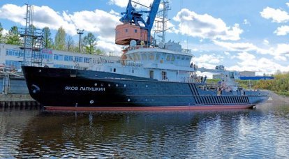 В Рыбинске спустили на воду малое гидрографическое судно «Яков Лапушкин» проекта 19910