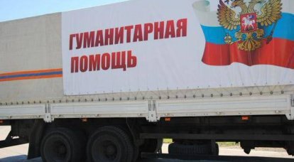Очередная колонна с гуманитарной помощью из России прибыла в ДНР и ЛНР