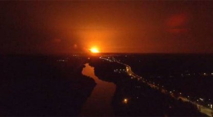 Пожар и взрывы на военном складе в Винницкой области (Украина)