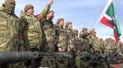 Otro destacamento de voluntarios, formados en Chechenia, acudió a la zona NVO