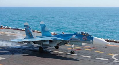 Mídia: combatentes do "Almirante Kuznetsov" começaram a patrulhar o céu sobre a Síria