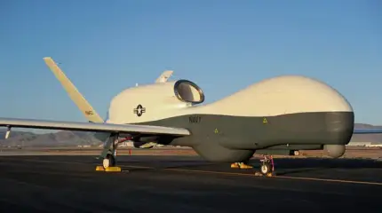 Ракета ударила по ангару, где мог находиться гигантский БПЛА США MQ-4C Trit