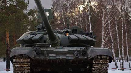 Учения танковых экипажей проводятся на полигоне в Мулино