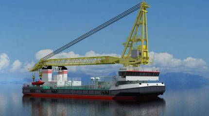 Северный флот получил уникальный плавучий кран