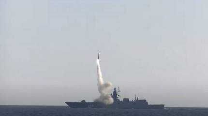 Гиперзвуковая ракета «Циркон», запущенная в рамках завершения цикла испытаний, поразила береговую цель