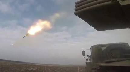 Минобороны РФ показало кадры уничтожения опорного пункта ВСУ на Донецком направлении из РСЗО «Град»
