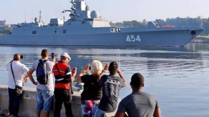 Фрегат "Адмирал Горшков" с КР "Калибр" на борту прибыл на Кубу