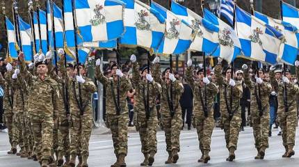 В Афинах состоялся большой военный парад по случаю Дня независимости Греции