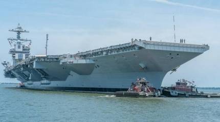 Новейший авианосец ВМС США Gerald R. Ford опять сломался